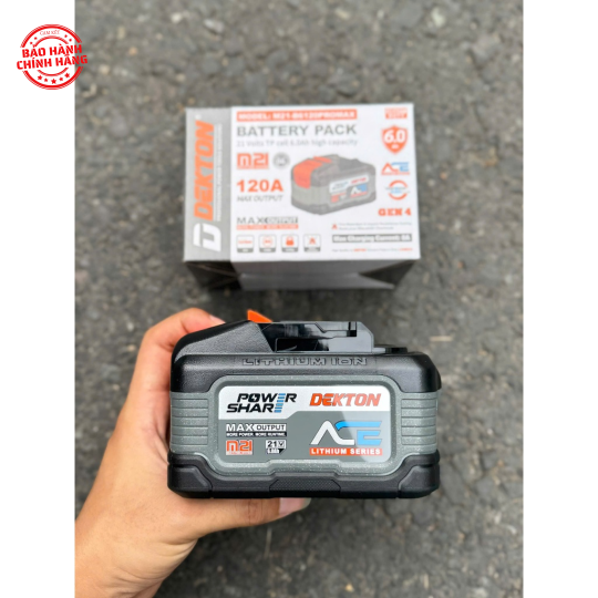 Pin Dekton Gen 4 M21-B6120XPROMAX 21V 6.0Ah Dòng Xả Cao
