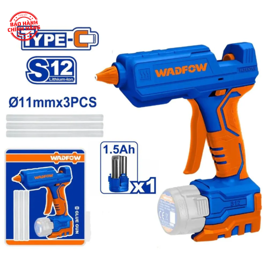Súng bắn keo dùng pin 12V Wadfow WLU1412