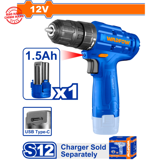 Máy khoan dùng pin Lithium-ion 12V WadFow WCDS520