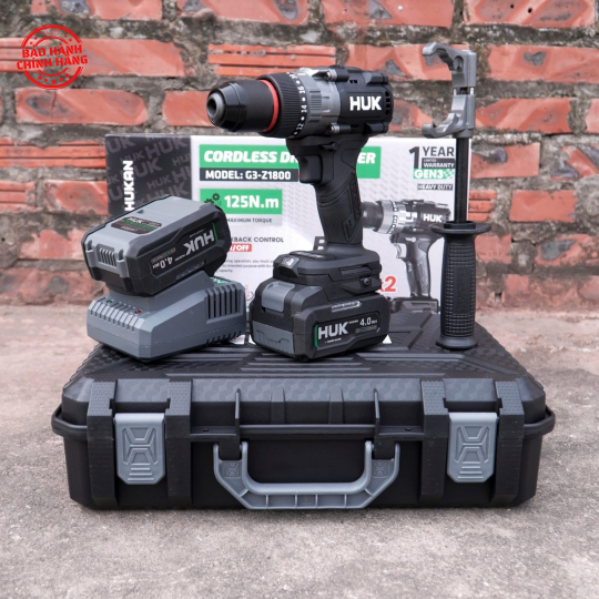 Máy khoan pin Hukan G3-Z1800 ( có khóa trục )
